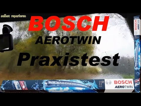 BOSCH AERO TWIN wiper blades in in the practice