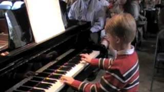 preview picture of video 'Wyatt, age 8, Burgmuller Op. 100, Progress'