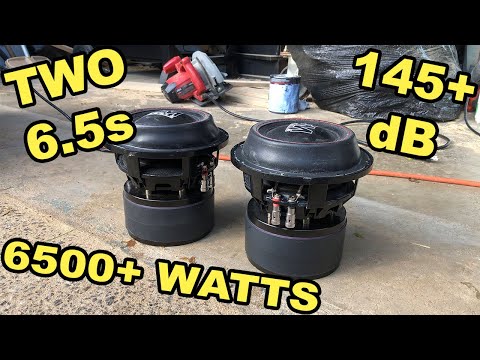 How Loud Can 2 MONSTER 6.5" Subwoofers Get? EM Audio HD 6.5