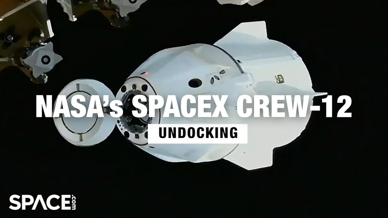 观看直播！ NASA 的 SpaceX Crew-12 离开国际空间站返回家园 - YouTube