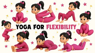 Yoga for Toning | Yoga Stretches Routine | Flexibility & Strength - Jojo Kids Yoga