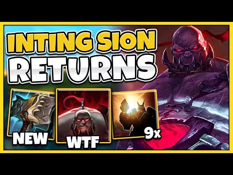The Famous "FEED-TO-WIN" Sion Strategy IS BACK! (NEW ITEM STRATEGY) Inting Sion - League of Legends
