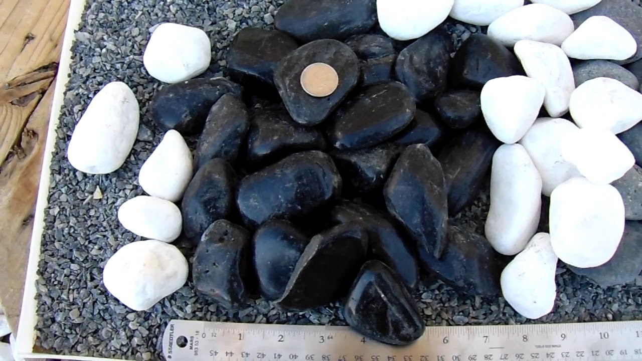 White, Black and Grey Pebbles