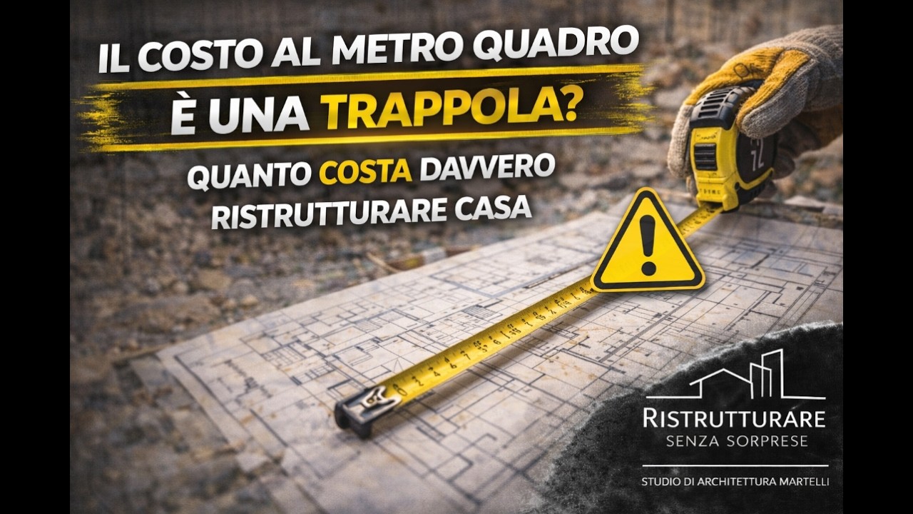 Il costo al metro quadro è una trappola? Quanto costa davvero ristrutturare casa