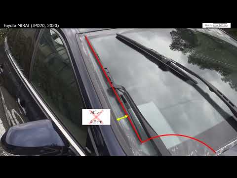 Thumbnail for Toyota MIRAI(JPD20, 2020) wipers, A pillar side unwiped area by Toyota, SEAT, Toyota Crown, Lexus, Toyota Mirai, Car