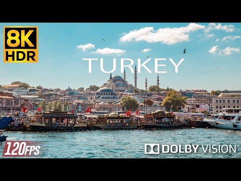 TURKEY 8K Video Ultra HD With Soft Piano Music - 120 FPS - 8K Nature Film