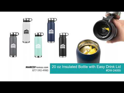 20 oz Insulated Bottle with Easy Drink Lid