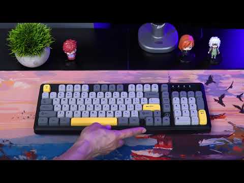 Клавіатура Ajazz AF98 Black USB-C Black Gray Yellow (AF98-BGY)