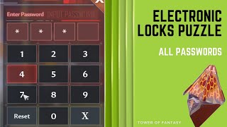 Tower of Fantasy All Electronic Locks Password Puzzle