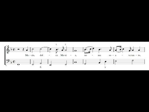 FRANCESCA CACCINI: Maria, dolce Maria PDF SCORE