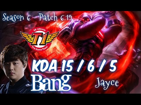 SKT T1 Bang JAYCE vs KLED Top - Patch 6.19 NA Ranked | League of Legends