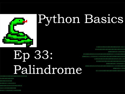 Python Basics String Palindrome