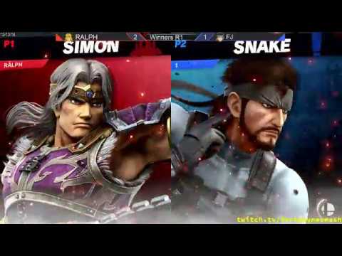 FW Smash Ultimate #1 - RALPH (Simon) vs FJ (Snake) - Losers Round 2
