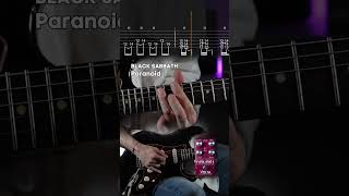 BLACK SABBATH - Paranoid Tutorial &amp; TABS