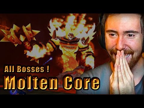 Asmongold DUAL WIELD tanks MOLTEN CORE for the first time! All Bosses + Loot! (WoW Classic)