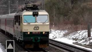 preview picture of video 'Vlaky Tatenice: průjezdy, 5.2.2011'