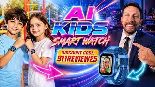 LAGENIO K9 4G AI Kids Smart Watch - Phone Watch & GPS Tracker for Kids - 1.78" AMOLED HD Screen