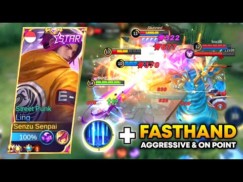 LING FASTHAND AGGRESSIVE & ON POINT DESTROYS ENEMY • LING GAMEPLAY MOBILE LEGENDS