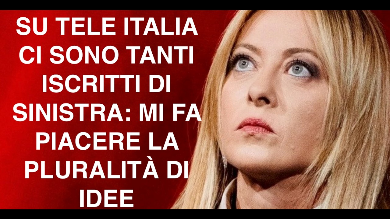 SU TELE ITALIA CI SONO TANTI ISCRITTI DI SINISTRA: MI FA PIACERE LA PLURALITÀ DI IDEE