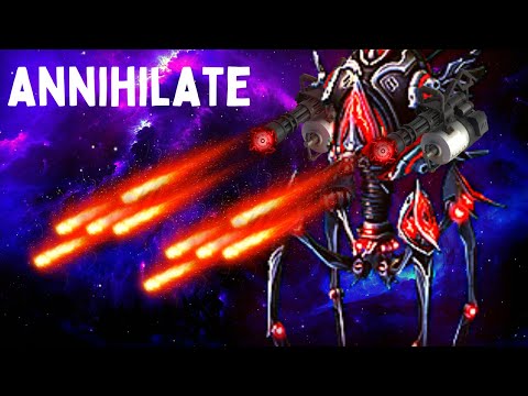 MACHINE GUN WRATHWALKERS SMASH EVERYTHING - Weekly Brawl [Starcraft 2 Direct Strike]