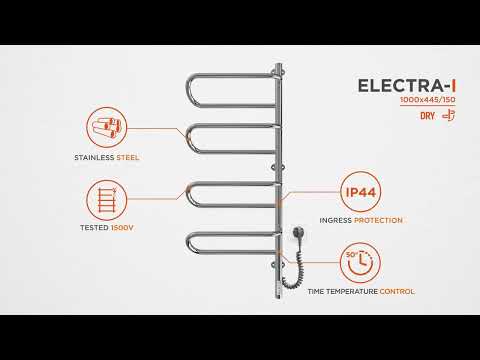 Электрический полотенцесушитель Mario Электра-I TR 2.3.1004.11.P (4820111355662, 1000x445, левый, с таймером)
