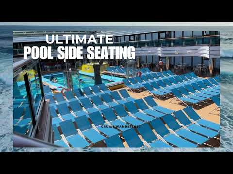 Thumbnail for ☀️ ULTIMATE POOLSIDE SEATING 🏖️ #cruiseexperiences #cruise #pool