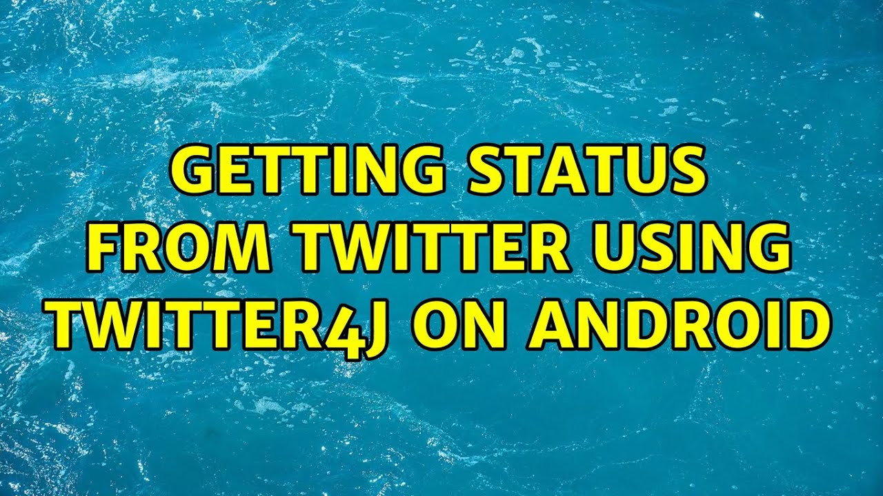 Getting Status from Twitter using twitter4j on Android