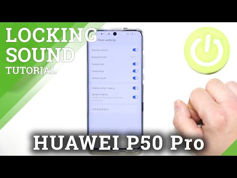 How to Manage Screen Lock Sound on HUAWEI P50 Pro - Sound Settings