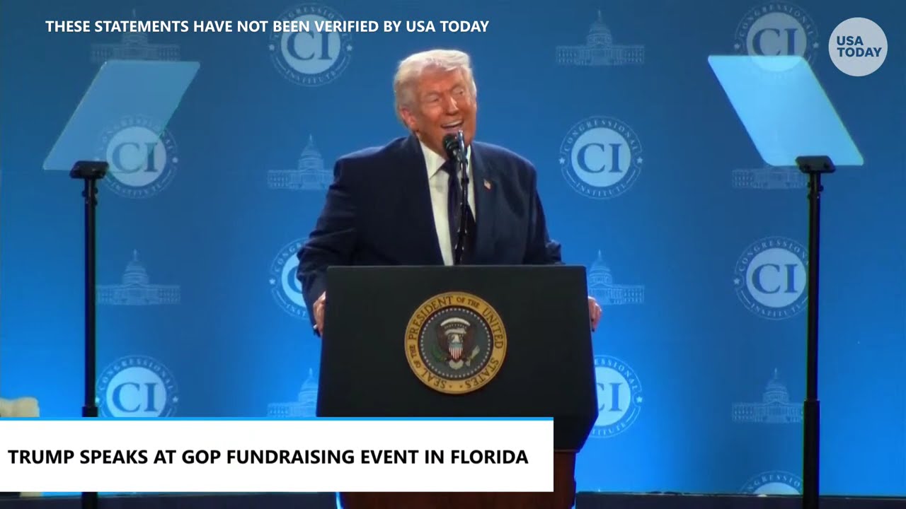 President Trump full remarks at GOP fundraiser amid Iran war