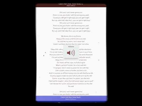 Catch hell- Adam Calhoun ft. Katie Noel (lyrics)