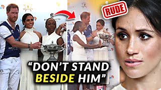 Meghan Markle Caught Demanding Woman To NOT Stand Beside Prince Harry