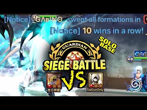 10-Win Streak + SOLO BASE! - Guardian Siege - Summoner's War