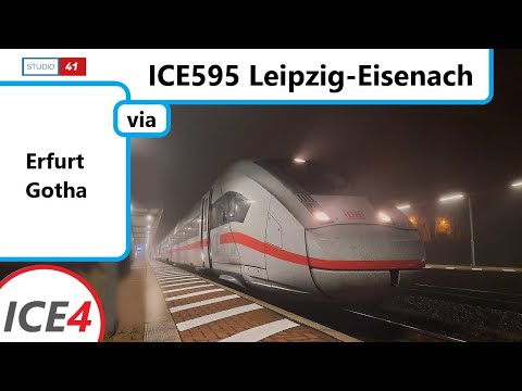 Leipzig-Eisenach *ICE 595* (ICE4 II BR412) Führerstandsmitfahrt/Cabride