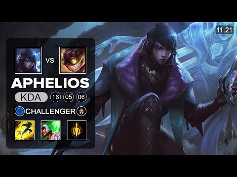 Gen G Ruler Aphelios ADC vs Ziggs - EUW Challenger - Season 11 Patch 11.21