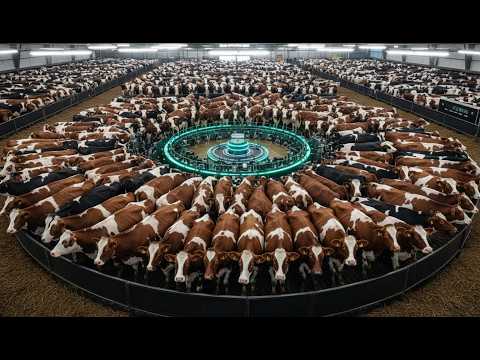 Inside a High-Tech Dairy Farm: How Millions of Cows Produce Cheese