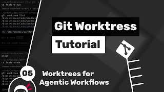 Git Worktrees Tutorial #5   Worktrees in Agentic Coding Workflows. Creator : [@NetNinja ]