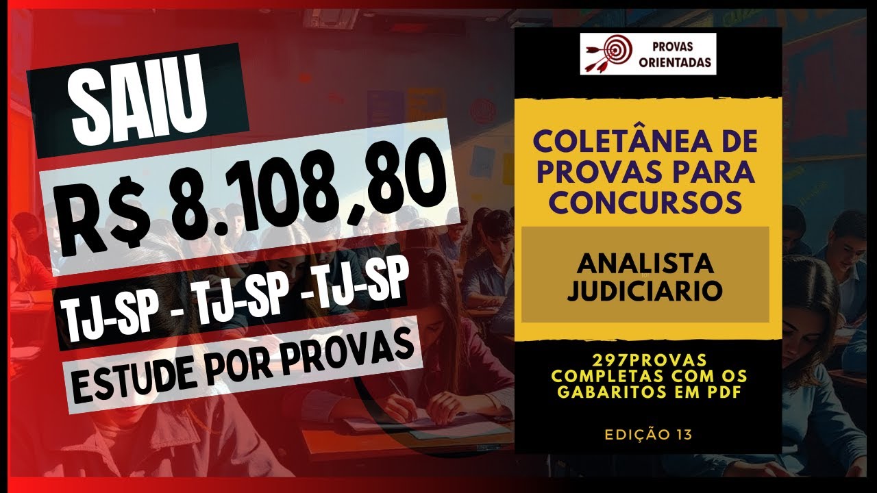 GARANTA SUA VAGA: Coletânea Completa TJ SP em PDF!