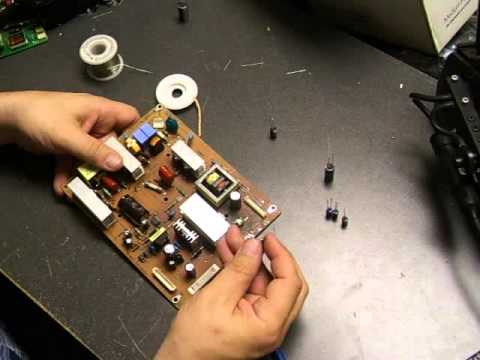 Repairing a LG W2753V-pf LCD monitor - Part 2 Board repair