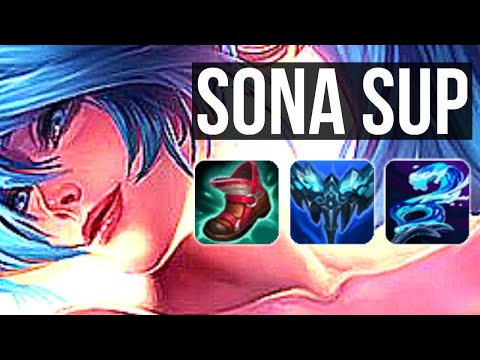 SONA & Ezreal vs THRESH & Lux (SUPPORT) | 8/3/15, Rank 9 Sona, Godlike | BR Grandmaster | v10.23