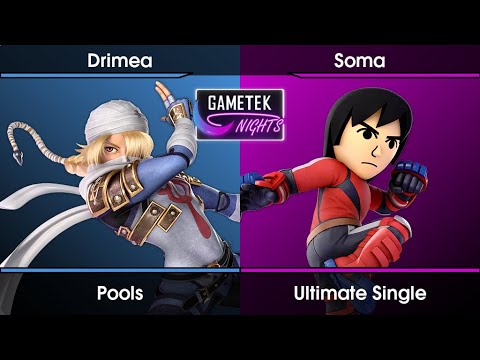 Gametek Night 2023.07 Pools - Drimea (Sheik) Vs. Soma (Mii Brawler) SSBU Ultimate Tournament