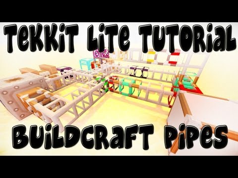 Buildcraft Transport Pipes - Minecraft Tekkit Lite Tutorial
