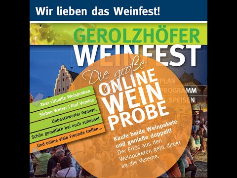 Online Weinprobe 1 im Rahmen des Gerolzhöfer Weinfestes