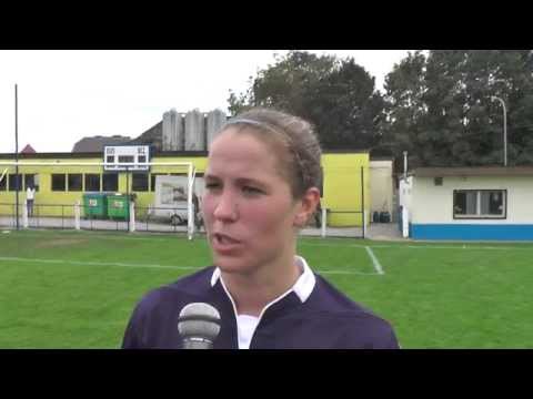 Lenie Onzia na de wedstrijd Eva's Tienen - DVL Zonhoven op 04 10 2014