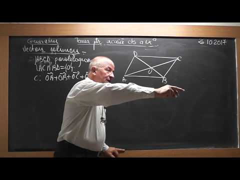 1/3 Lectia 1601 Clasa 9 - Vectori coliniari Descompunerea unui vector dupa 2 vectori dati Probleme