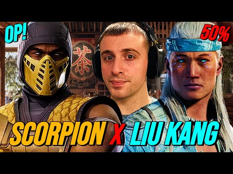 LIU KANG'S 50% COMBOS WITH SCORPION KAMEO ARE OP!: MORTAL KOMBAT 1!