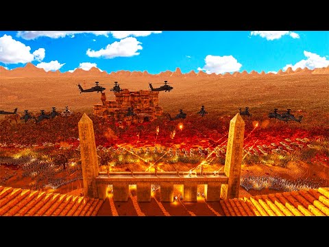 Phalanx CIWS Gold & Apache Helicopter vs 3 million ork slugga boy in the pyramid city !! UEBS 2