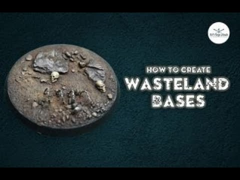 How to create and paint Wasteland bases for warhammer Horus Heresy and 40k