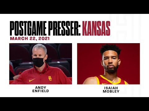 Men's Basketball - Postgame Presser: USC Beats Kansas