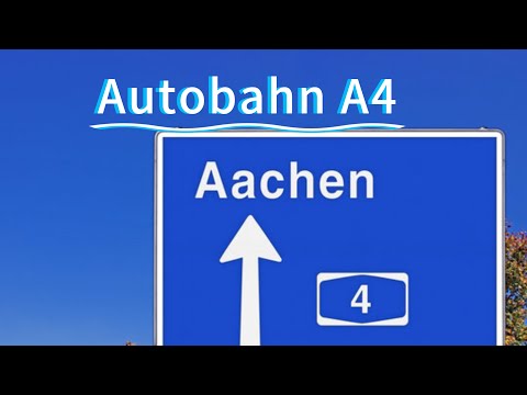 Driving on German Autobahn | Aachen A4