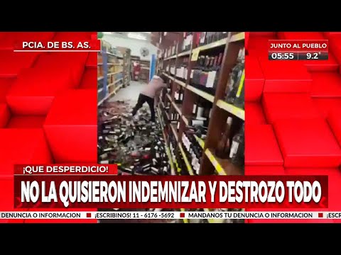 No la quisieron indemnizar... ¡y destrozó todo!